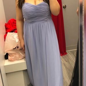 Strapless Lavender Dress